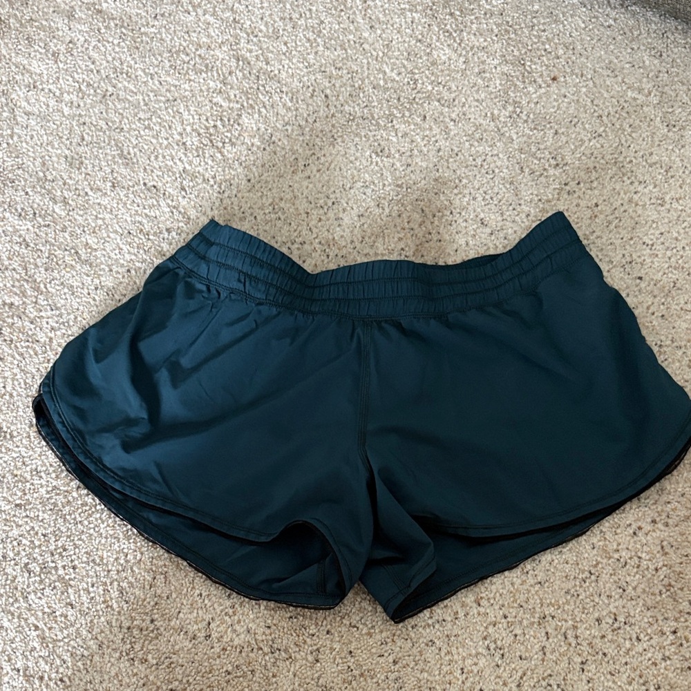 Lululemon Athletica Dark Green Athletic Shorts